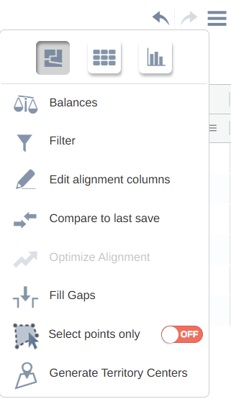 Hamburger menu
