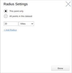 Raduis Settings SS-1